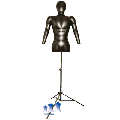 Inflatable Male Torso w/ Head & Arms, with MS12 Stand